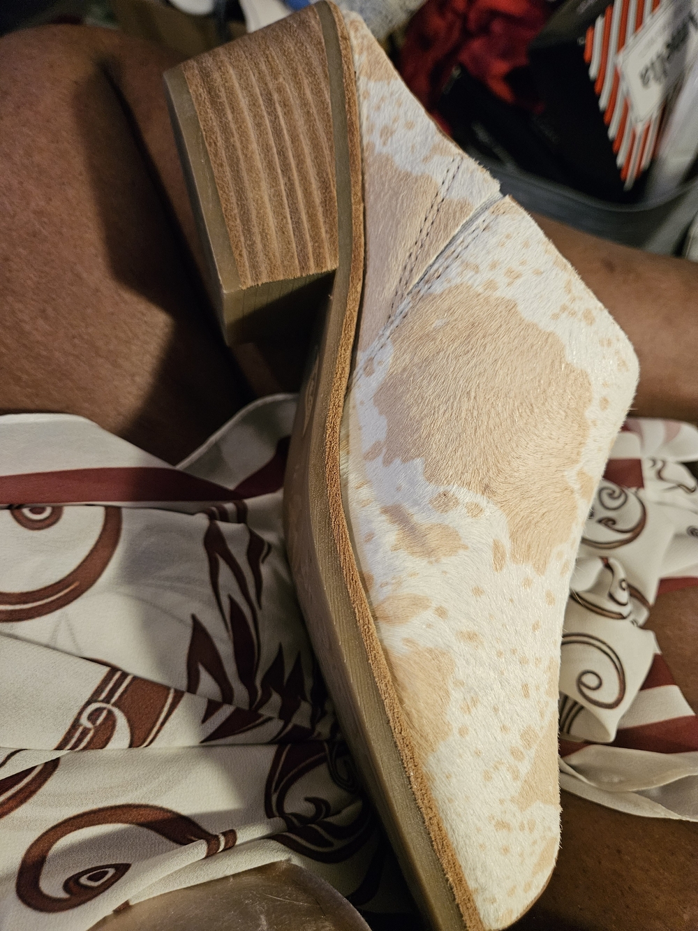 Sofft Aneesa Hair on cow hide Leather Sandals Size 11 - Picture 2 of 6